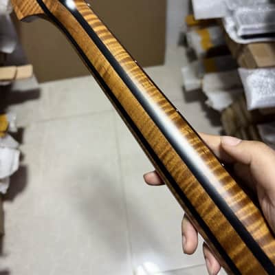 new 22fret 5 Piece Roasting Flamed Maple Belectric guitar Neck parts Rosewood image 6