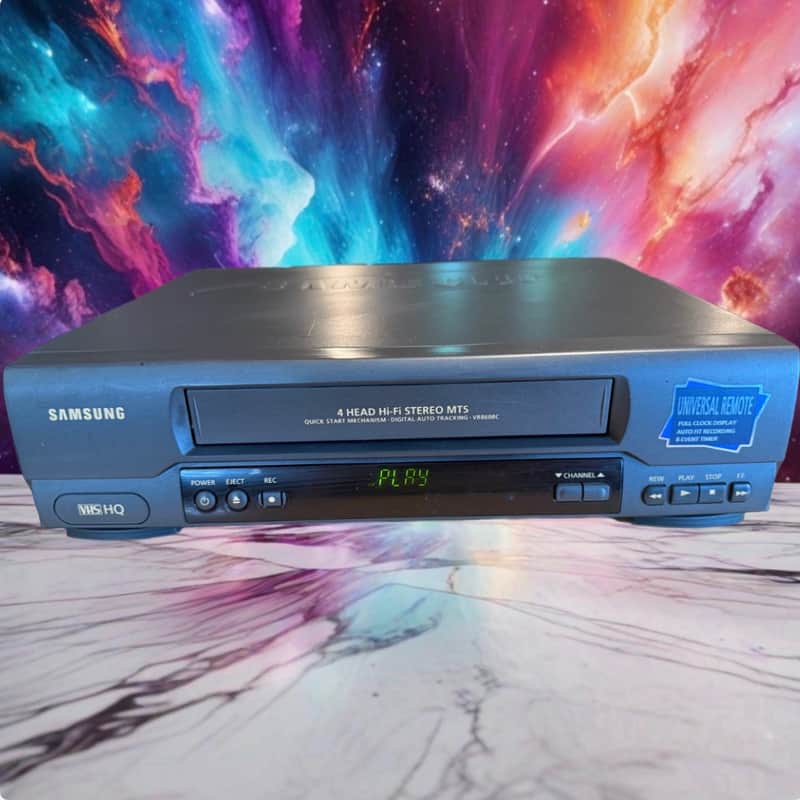 Samsung VR8608 VHS VCR 4 Head Hi-Fi Stereo Tested w/ Remote Fully Working DA image 1