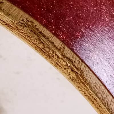 Starlight MIJ 13x9"Tom Drum Red Sparkle Vintage 60s Japan 6Ply image 12