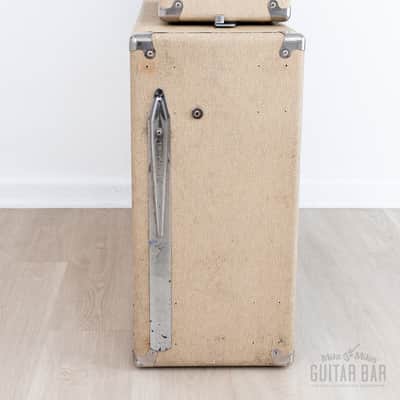 1962 Fender Dual Showman Blonde Brown Panel Vintage Piggyback Tube Amp 2x15 w/ JBL D130F, Victoria Cover image 5