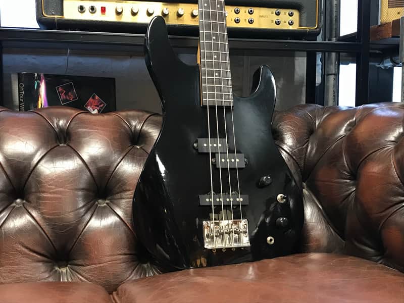 Aria Pro II SLB-2 Black 1980s | Reverb