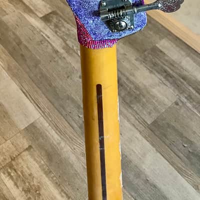 4-String Bass Guitar - Diamond & Pink Rhinestone Sparkle image 6