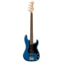 Squier Affinity Series Precision Bass PJ 4-String Right-Handed Electric Guitar with Laurel Fingerboard and Black Pickguard (Lake Placid Blue)