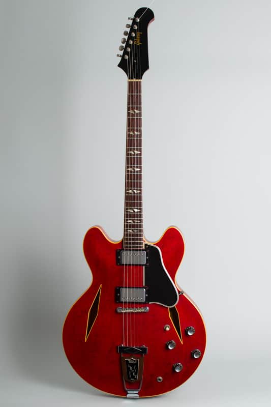 Gibson  Trini Lopez Standard Semi-Hollow Body Electric Guitar (1966), ser. #800680, original black hard shell case. image 1
