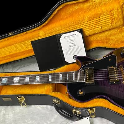 NEW! Gibson Dealer Select Custom Shop Les Paul Custom Purple Widow AAA Figured Flame Top - Authorized Dealer - 10.6 lbs - G07677 image 16