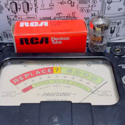 RCA 6201 (GE Made) 12AT7WA 5x Tubes - 1979 NOS Factory Matched Set - Military Spec ECC81 image 12
