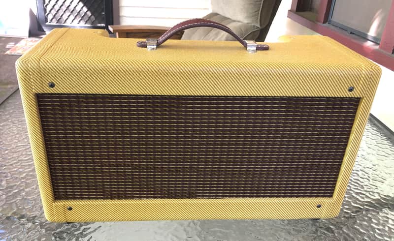 MojoTone ‘57 Tweed Deluxe 5E3 Amplifier Head Cabinet w/ Lacquered Finish image 1