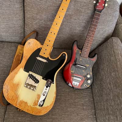 1965 Tombo Ukulet Mini Electric Guitar with AMP in Case! RARE Japanese image 2