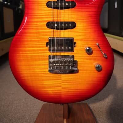 STERLING MUSIC MAN LUKE HSS HERITAGE CHERRY BURST ST-LK100HSS-HCB-R2-C ELECTRIC GUITAR image 3