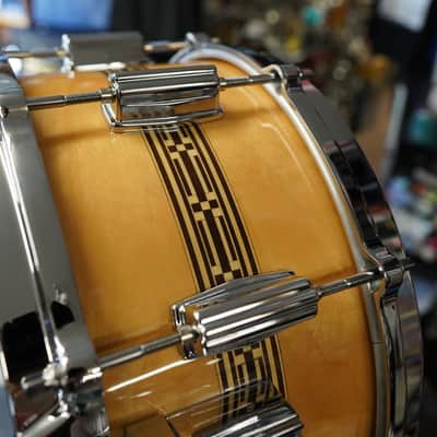 -TAMA/JAPAN 50th Limited Superstar Mastercraft Artwood Re-Issue 6.5 x 14" Artwood Pure Birch Snare Drum image 4