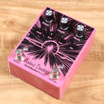 EarthQuaker Devices Astral Destiny Octal Octave Reverberation Odyssey 2021 - Present - Black on Pink image 2