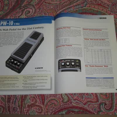 very litely handled genuine Roland / Boss 2002 New Product Catalog Vol. 1 (January 2002) - features 24 products - color, semi gloss sheen, thin quality paper, 44 Total Pages from Front Outer Cover to Back Outer Cover, L: 11" x W: 8 & 3/8" printed in Japan image 18