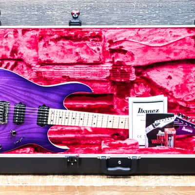 Ibanez RG652AHMFX Prestige Ash Body Nebula Green Burst Electric Guitar w/Case image 11