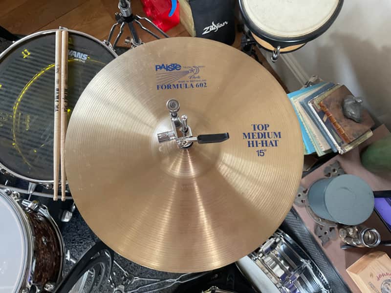 Paiste 15 MEDIUM HIHAT BLUE LABEL 1980’s - Traditional image 1