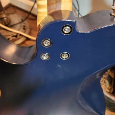 Leets Telecaster Style 2016 Dark Blue W/figured Maple Top image 11