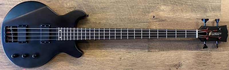 ESP Edwards EJ-78TV Luna Sea Matte Black Finish Electric Bass