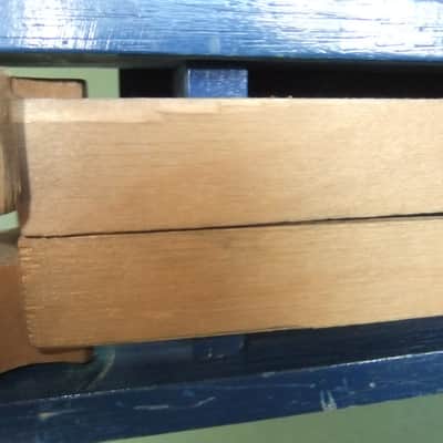 RARE, VINTAGE HAND-MADE CLASSIC WOODEN FOOTBALL / PERCUSSION RATTLE - GOOD, WORKING AND WELL-USED image 5