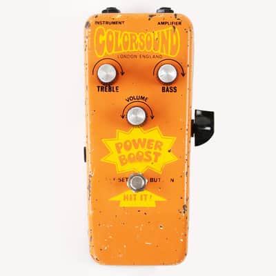 1969 Colorsound Power Boost Vintage Guitar Overdrive Fuzz Pedal - Rare Pre Overdriver, Sounds Great image 1