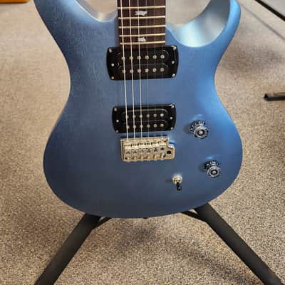 New PRS Paul Reed Smith SE CE 24 Standard Satin - Ice Blue Metallic with PRS SE Gigbag image 1