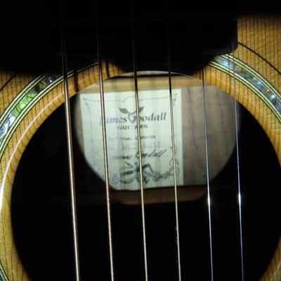 Goodall master Cedar/ AAA Claro Walnut Concert Jumbo Cutaway, with case. image 14