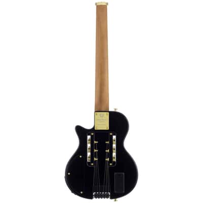 Traveler Guitar EG-1 Custom Black Travel Electric Guitar & Case image 2