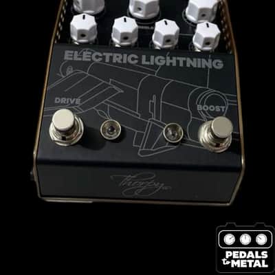 ThorpyFX Electric Lightning Chris Buck Signature Overdrive 2024 - Present - Black / Brown - X17669 image 2