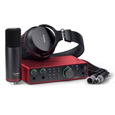 Focusrite Scarlett 2i2 Studio 4th Gen with CM25 MKIII & SH-450 - USB Interface image 1