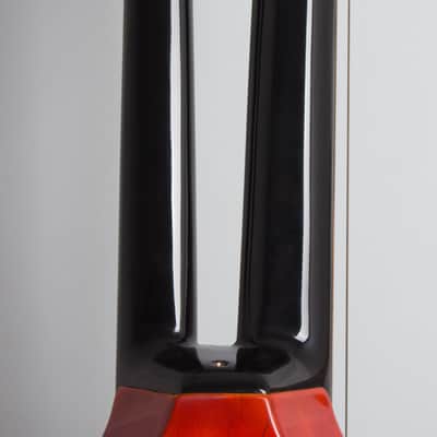 Wappen 15 Course Contra Bass Harp Guitar (unlabelled) , c. 1900s, grey gig bag case. image 9