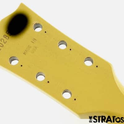 USED Gibson USA Les Paul Standard 50s BODY +NECK Mahogany Top TV Yellow $100 OFF image 8