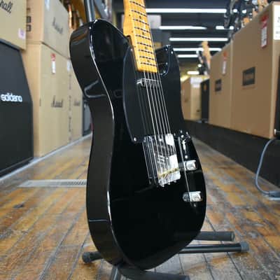 Fender Limited Edition American Vintage II 1951 Telecaster Electric Guitar Black w/3A Flame Maple Neck, Tweed Case image 2