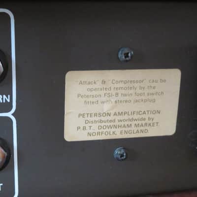 vintage UK 1990's Peterson bass amp head P150 jazz amplifier portable 150 watts for acoustic or electric bass image 16