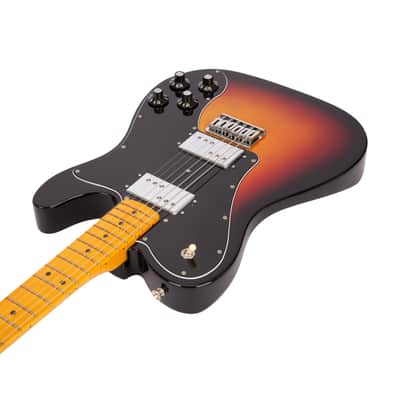 Fender American Vintage II 75 Telecaster Deluxe Electric Guitar, Maple FB, 3-Tone Sunburst, V1XXXX image 2