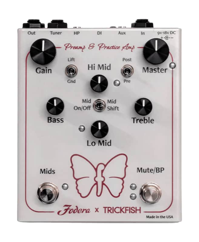 Fodera x Trickfish Preamp & Practice Amp Bass Pedal image 1