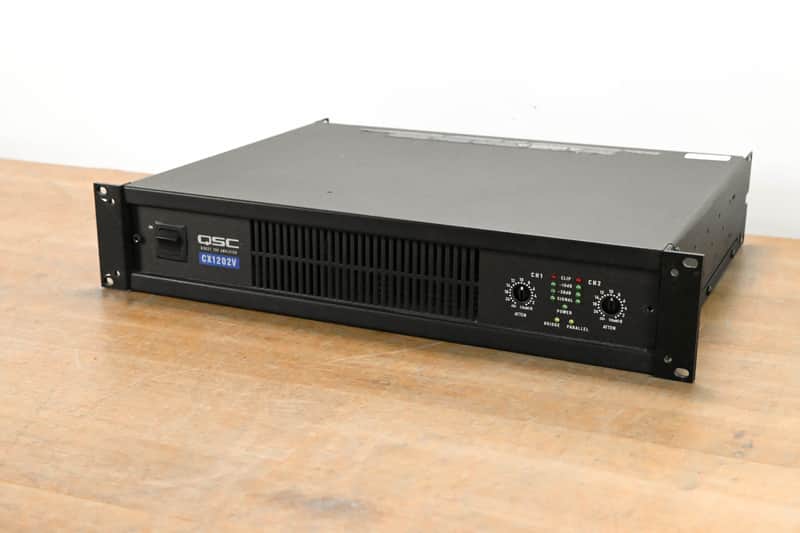 QSC CX1202V 1200W 70V 2-Channel Power Amplifier CG011Z0 image 1