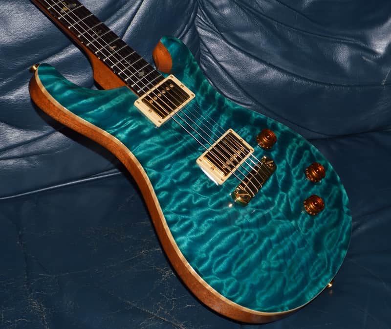 PRS Custom 22 Artist Package Quilt 2007 - Turquoise image 1