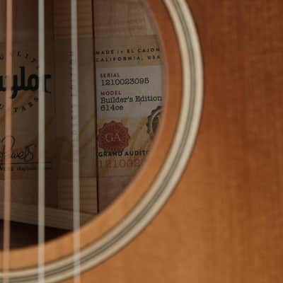 Taylor Builder's Edition 614ce WHB 2019 - Present - Wild Honey Burst image 3