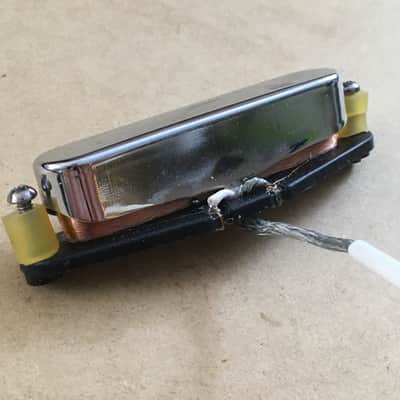 Vintage Original Fender Guitar Neck Pickup Tele American Telecaster USA #048609 Black Bobbin image 3