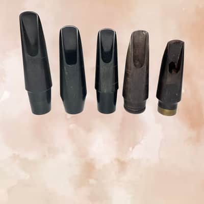 Vintage Clarinet / Saxophone Mouthpiece Collection (Lot of 5) - Hard Rubber & Wood image 3