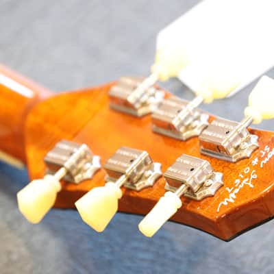 MINTY! 2008 Grosh Set Neck Custom Electric Guitar Trans Tiger Eye w/ Brazilian Board + OHSC image 20