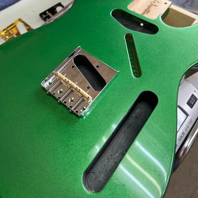 Warmtone Custom Guitars Tele Style Guitar Body “Pure Green” image 11