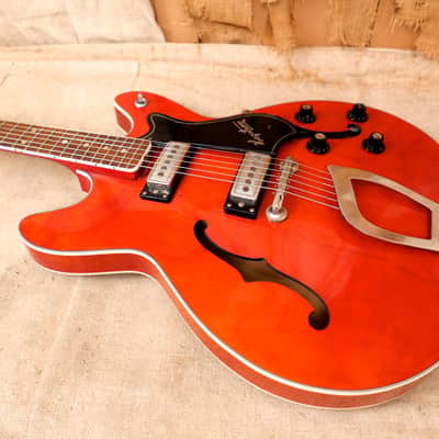 Hagstrom Viking 1960's Cherry Red image 12