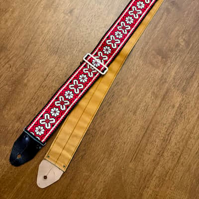 1960s Ace Vintage Bohemian Hippie Floral Guitar Strap image 6