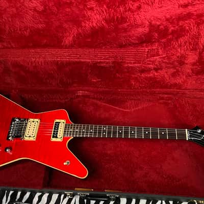 1979 - 1981 Hamer USA Standard Explorer Flame Top Transparent Cherry - Kahler Trem - Extremely RARE! Original Hamer Case - Four Digit Serial # 0583 image 15