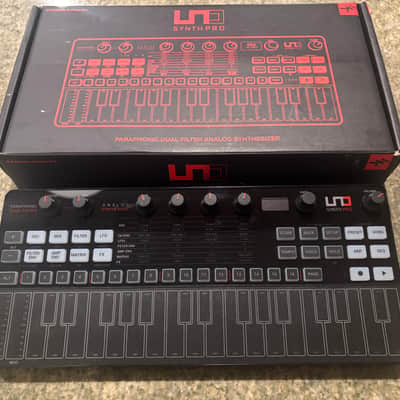 IK Multimedia IK Multimedia UNO Synth Pro Desktop 32-Key Analog Synthesizer 2022 - Present - Black with Black Keys image 2