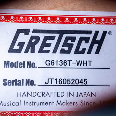 2016 Gretsch G6136T-WHT Player’s Edition White Falcon image 6