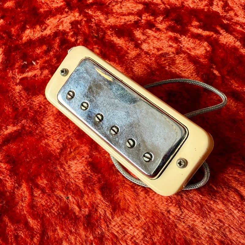 Gibson Les Paul Deluxe BRIDGE mini humbucker pickup 1970’s - Chrome original vintage USA image 1