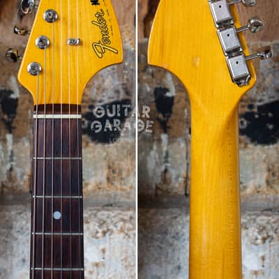 2006 Fender Japan Mustang 65 Vintage Reissue Daphne Blue Seymour Duncan humbucker offset guitar CIJ image 5