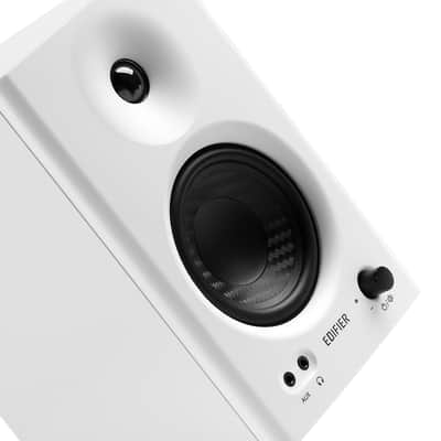 Edifier MR4 Powered Studio Monitor Speakers, 4" Active Near-field Monitor Speaker - White (Pair) image 3