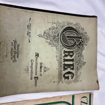 Vintage Lot of piano books -Used Antique old image 2