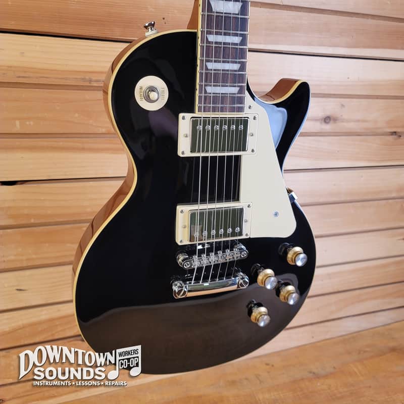 Epiphone Les Paul Standard 60s Figured with Epiphone Premium Gig Bag - Ebony image 1